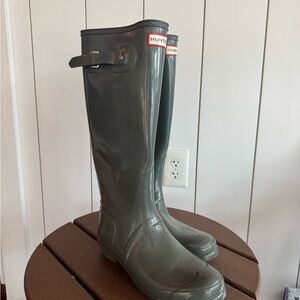 Hunter Boots - tall grey